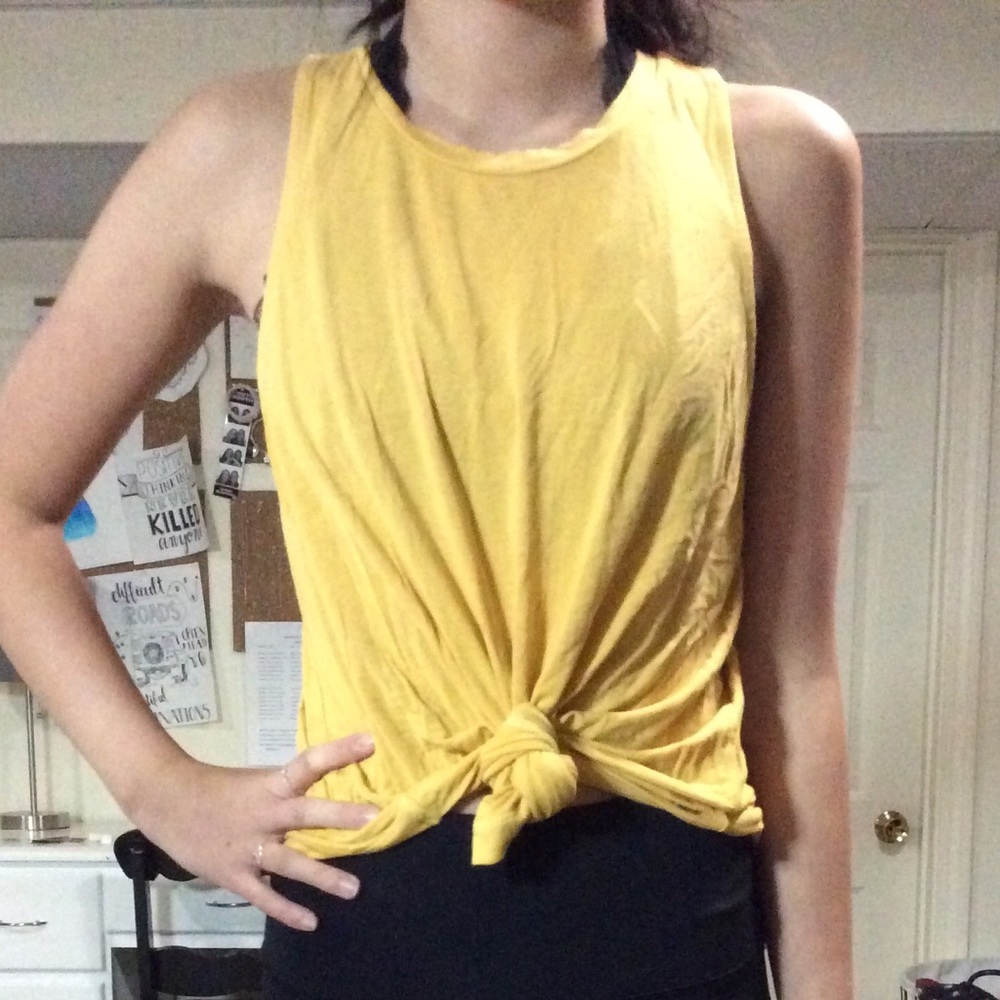 American Eagle Yellow Tank Top
